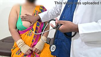 Doctor Checking Telugu Aunty Boobs - Oh What A Naughty Hospital Fantasy With Busty Nurse!