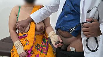 Doctor Checking Telugu Aunty Boobs - Oh What A Naughty Hospital Fantasy With Busty Nurse!