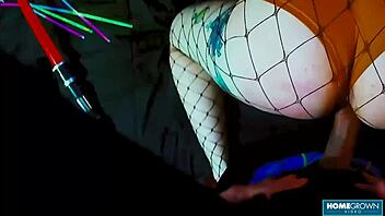 Oh My God, Tattooed Girl Tenshii Tushii Gets Fucked Rough and Dominated in Lingerie!