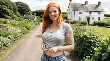 ever wondered how a bride in leather corset and boots starts her honeymoon with seductive skirt play?