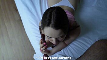 Wife Cheats With Lover Talking To Husband On Phone In Intense Doggystyle Fuck