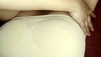 Oh, you like my hairy armpits and big tits? Watch this sexy village teacher massage them on the ranch!