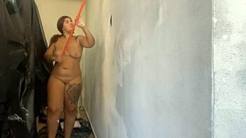 The painter was late so I decided to start his job myself