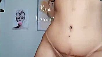 I feel so passionate about this ebony beauty's big ass on webcam