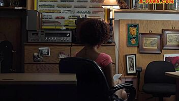 big boobs ebony gets railed hard at the pawnshop in hidden cam action 😏🔥