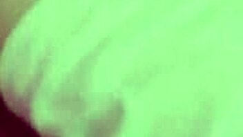 Woman and guy share bed waking to blowjob and cum load on face