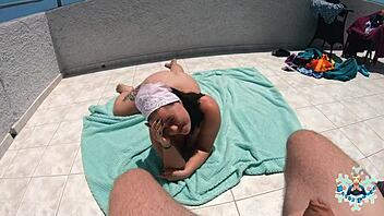 We had a thrilling holiday outdoor fuck that built up to an intense squirting orgasm