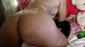 I feel so passionate about this ebony beauty's big ass on webcam