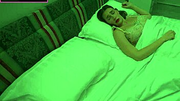 Woman CAUGHT man JERKING OFF and lets him FUCK her in shared BED