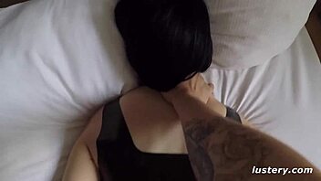 Brunette Couple Enjoys Handcuffed Doggystyle And Blowjob In Homemade After-Party Session