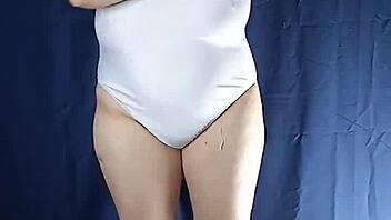 one piece swimsuit try on haul goes fully uncensored with natural curves