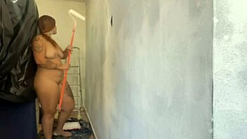 The painter was late so I decided to start his job myself