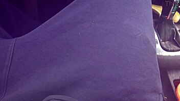 I Feel So Aroused as Busty French Amateur Touches That Hard Cock in the Car