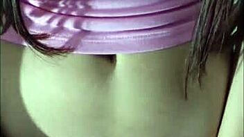 Discussing a curvy Latina teasing in jeans with natural tits and spanking in a homemade first-time clip