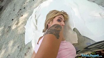 hey big tits spanish blonde, wanna suck my cock and fuck outdoors in public?