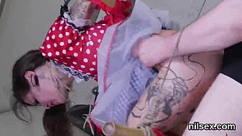 sexy nympho gets intense treatment in butthole madhouse with hardcore assfucking and bdsm vibes