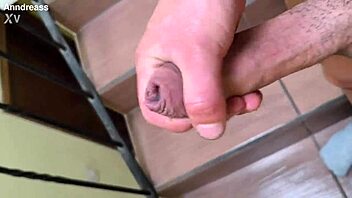 Amateur Flashes Huge Cock Outdoors For Public Handjob Cum