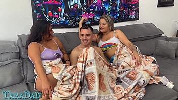 We invited a friend to watch a movie but ended up playing a fun game with her