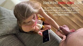 Who Knew This Hot Skinny Blonde Babe Would Oil Up And Jerk For That Massive Cumshot!