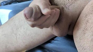 i love waking up in my bedroom bed to stroke my monster cock solo until a massive homemade cumshot explodes