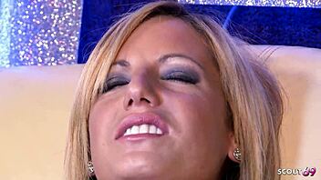 BLONDE FITNESS MODEL WITH PIERCED TITS AND HUGE CLIT GETS POUNDED BY MASSIVE DICK AT CLUB!