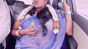 Beautiful housewife cheats on husband with car driver in telugu dirty talks romance