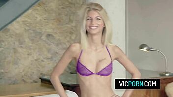 Hey, can this hot blonde coed take my hard pounding in the dorm room?