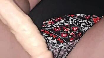 Milf squirt with huge dildo