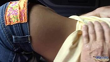 Hot Young 18+ Brunette Best Blowjob And Hardcore Fuck With Old Guy