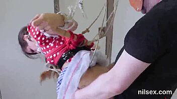 sexy nympho gets intense treatment in butthole madhouse with hardcore assfucking and bdsm vibes