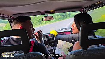 colombian tourist hooks up with italian farmer for rough fucking on tractor