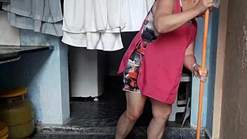 Mature Latina Maid Fucks Boss Secretly