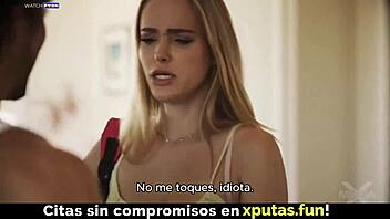 Hey hot blonde, are you ready to ride and fuck me hard with those natural tits bouncing? Spanish subs included