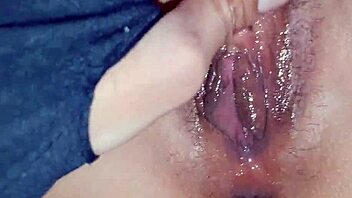 I love pounding cute neighbour in nighty with closeup missionary creampie on shaved pussy