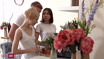 Why share a hard dick with two bisexual teens Tea Mint and Thea Lun?