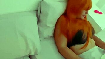 hey, what if sexy milf shares bed with guy and masturbates right next to him?