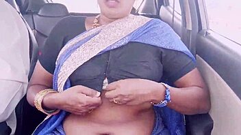 Beautiful housewife cheats on husband with car driver in telugu dirty talks romance