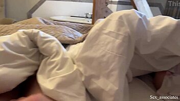 Shy arab milf and young guy share a bed in hotel, but things get accidentally steamy