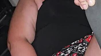 Milf squirt with huge dildo