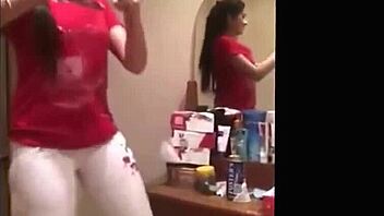 hot indian girl dances with friends in private