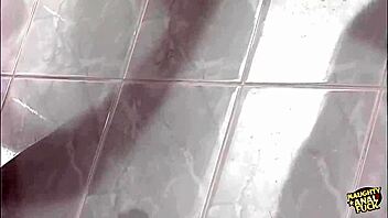 Curvy Brunette Craves Deepthroat and Anal in Steamy Bathroom Encounter with Fat Cock Riding