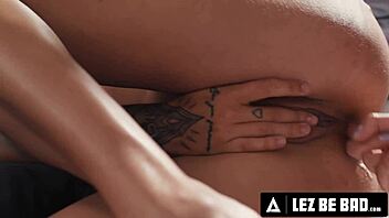 in a heated session, wild babes gal ritchie and adria rae dive into double fingering and rough scissoring action