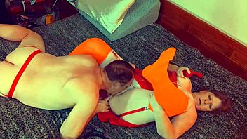 oh, i'm devouring this granny's sweet pussy in her velma cosplay outfit...