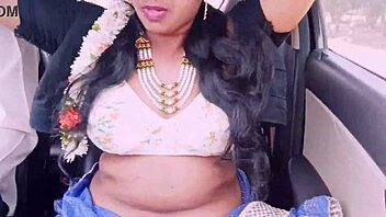 Beautiful housewife cheats on husband with car driver in telugu dirty talks romance