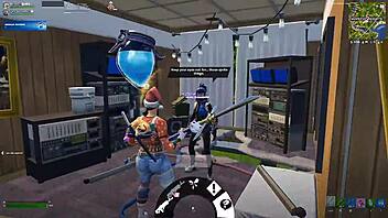 i love playing fortnite with my hot bisexual transgender friend bent over in doggystyle fucking