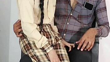 Petite Asian Student In Uniform Gets Her Tight Pussy And Ass Roughly Fucked By Teacher's Massive Cock