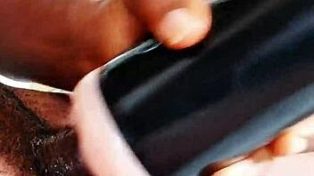 Masturbating Passionately with New Vibrant Toy in Private Room on April 4 2025