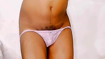 Standing fuck while locked in chastity cage