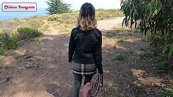 Oh, the beach is the ultimate spot for sensual public sex with cum on tits!