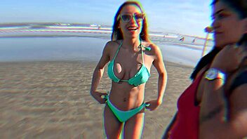 Whoa, check out this wild suruba with casal mattos and priscila belini banging lifeguards after banana boat ride